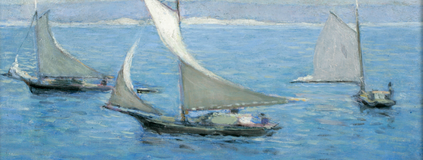 Untitled boat painting by Edith Mitchill Prellwitz