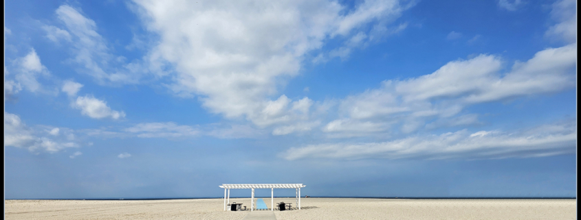Fine art photograph of a gazebo at the beach