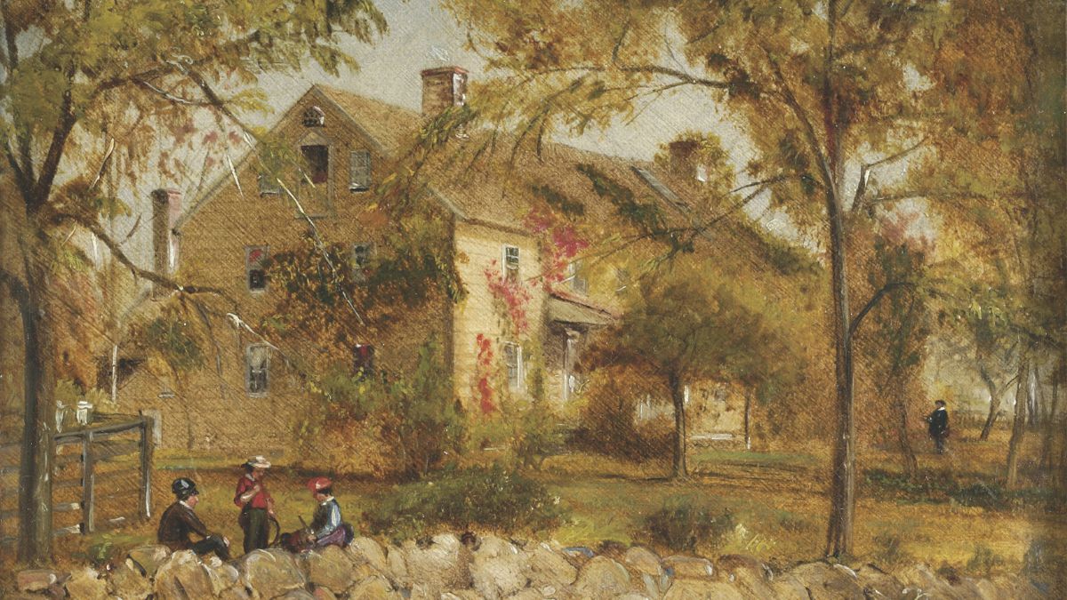 Painting of Hawkins Mount house