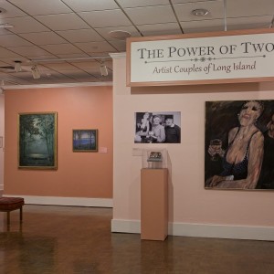 Title wall of the Power of two exhibition